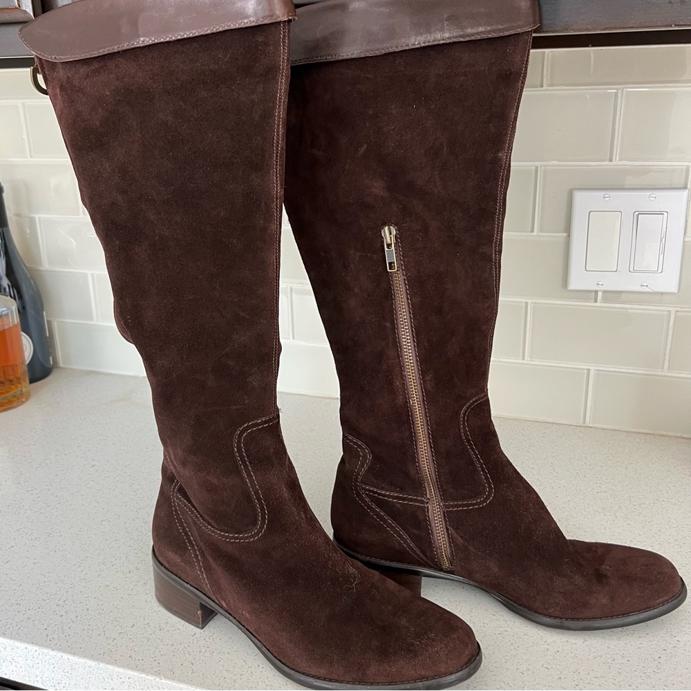 FRANCO SARTO SUEDE BOOTS